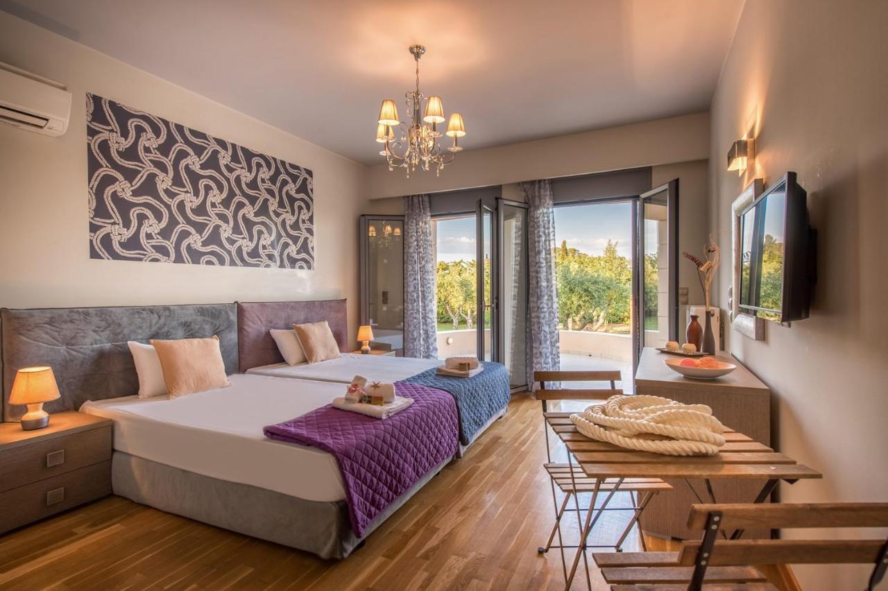 Astarte Villas - Istar Villa With Tennis Court Makhairadhon Экстерьер фото