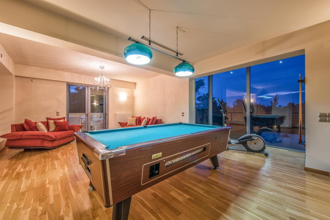 Astarte Villas - Istar Villa With Tennis Court Makhairadhon Экстерьер фото